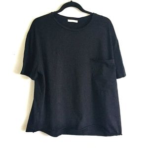 ZARA Trafaluc Black Crew Tshirt M